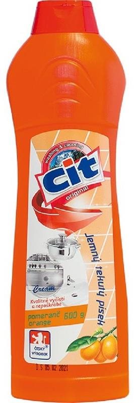 Cit piesok tekutý 600 g Pomaranč Čistiaci prostriedok