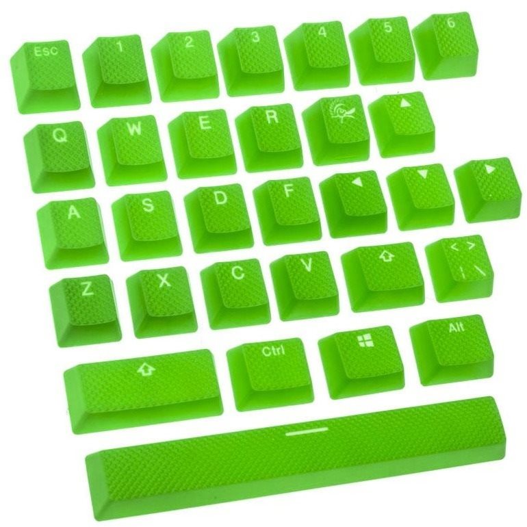Ducky Rubber Keycap Set - 31 Tasten - Double-Shot Backlight - grün...