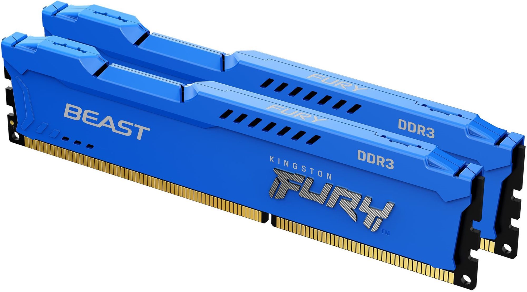 Kingston FURY 16GB KIT DDR3 1600MHz CL10 Beast Blue RAM memória