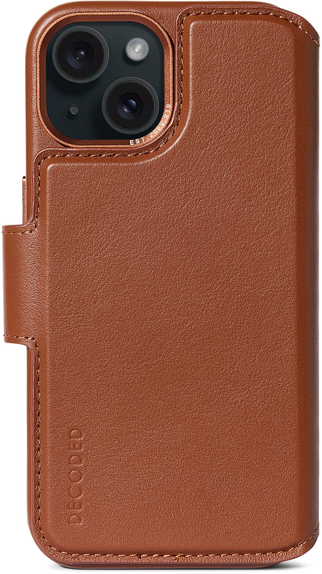 Decoded Leather Detachable Wallet Tan iPhone 15 Puzdro na mobil