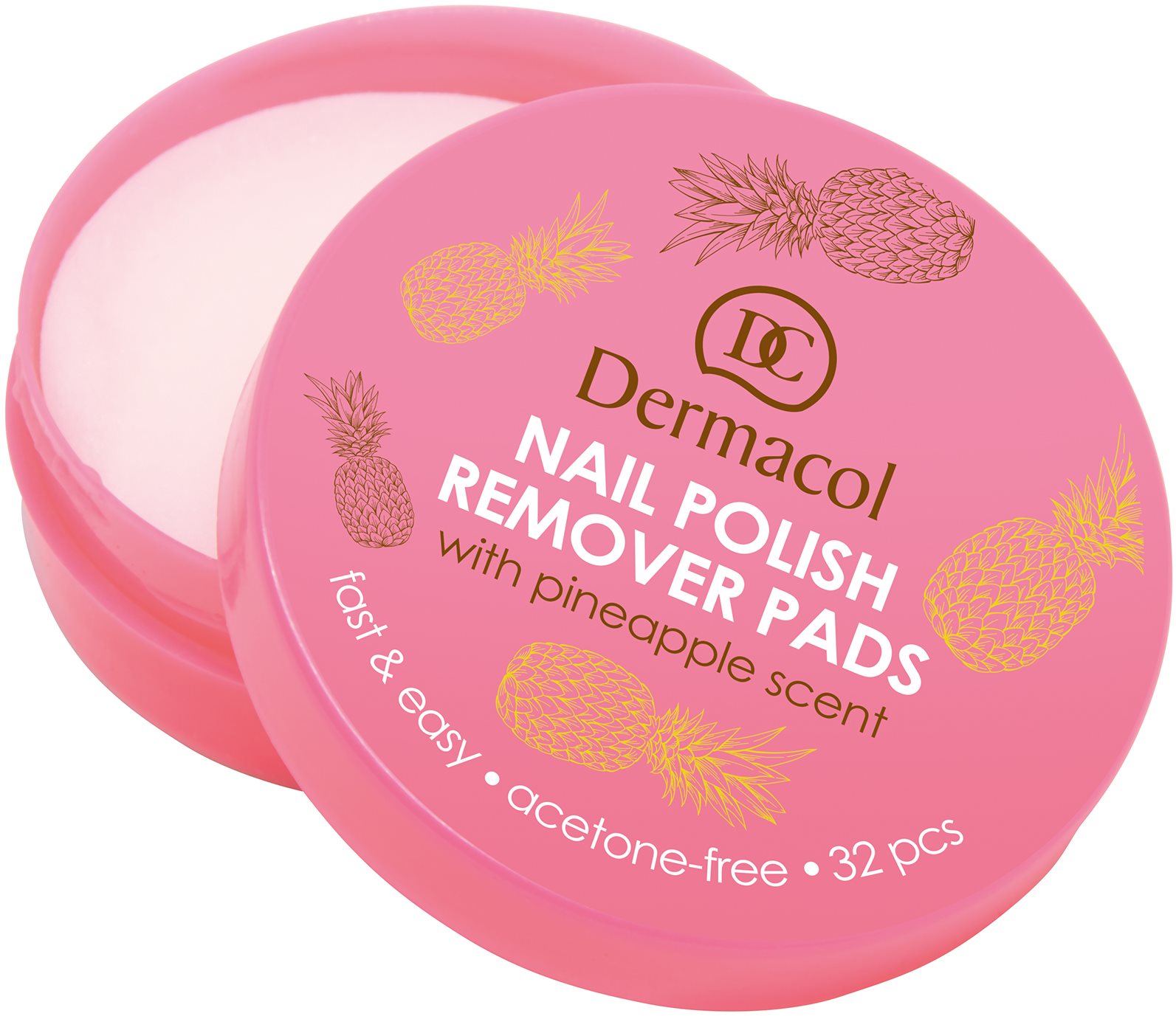 DERMACOL Nail Polish Remover Pads 32 ks Odlakovač na nechty