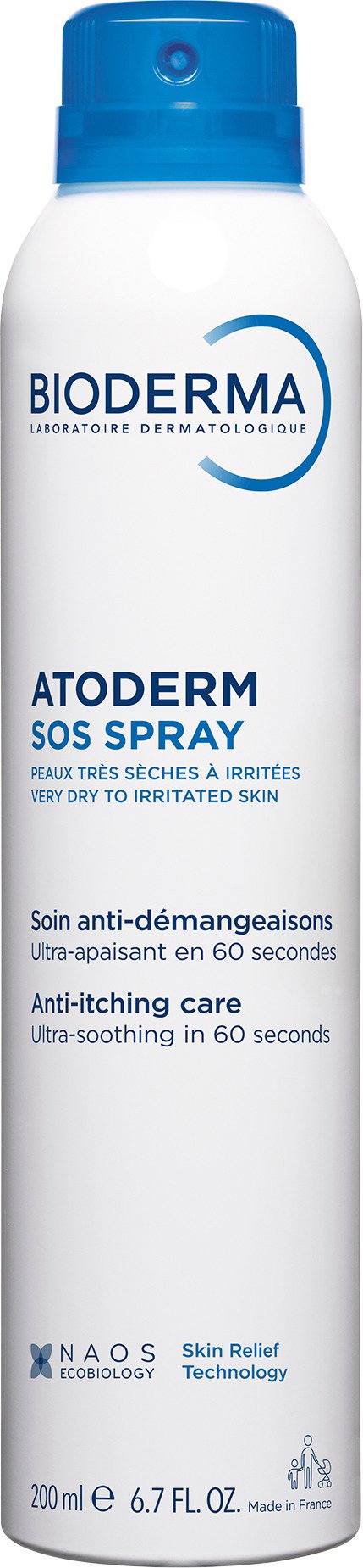 BIODERMA Atoderm SOS Sprej 200 ml Telový sprej