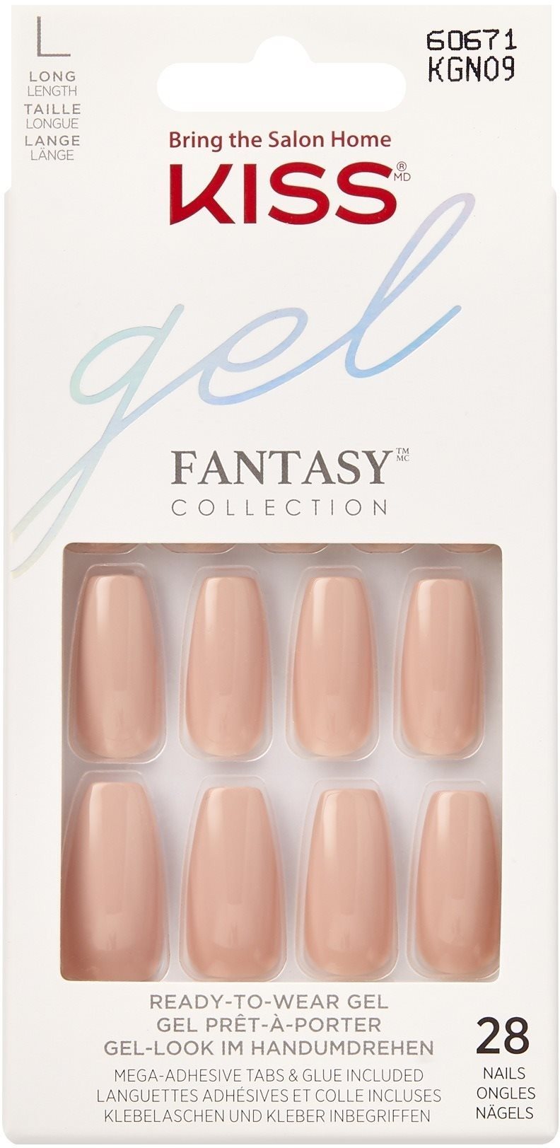 KISS Gel Fantasy Nails - Ab Fab - Burgundy Umelé nechty