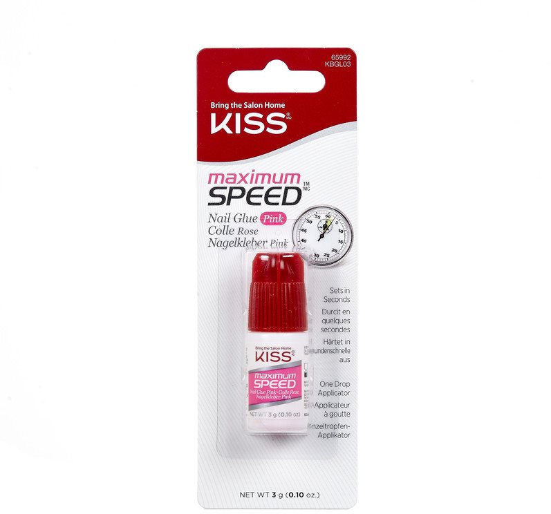 KISS Maximum Speed Pink Nail Glue Műköröm ragasztó
