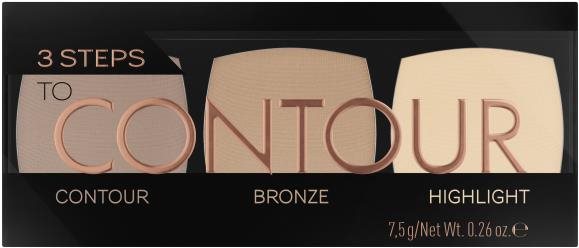 CATRICE 3 Steps To Contour Palette 010 7,5 g Kontúrovacia paletka