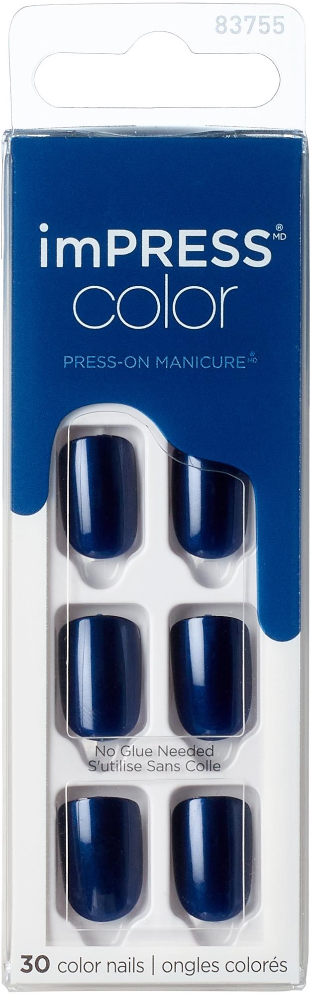 KISS imPRESS Color - Never Too Navy Műköröm