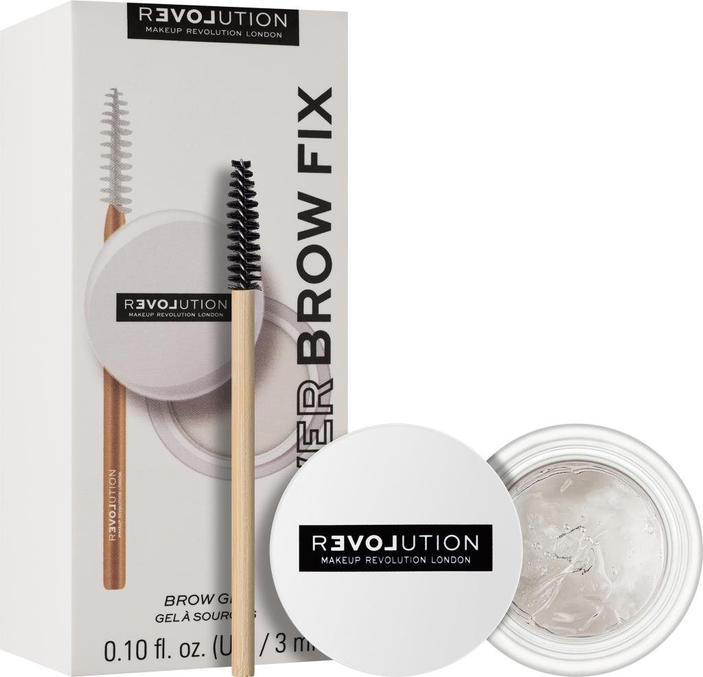 REVOLUTION RELOVE Power Brow Fix Clear 3 ml Gel na obočí