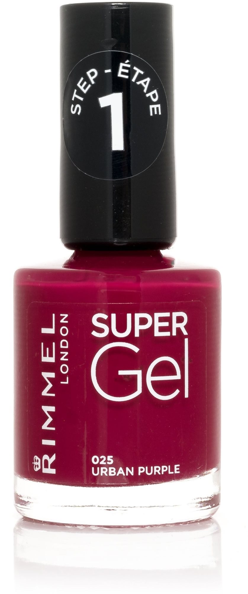 RIMMEL LONDON Super Gel 025 Urban Purple 12 ml Lak na nechty