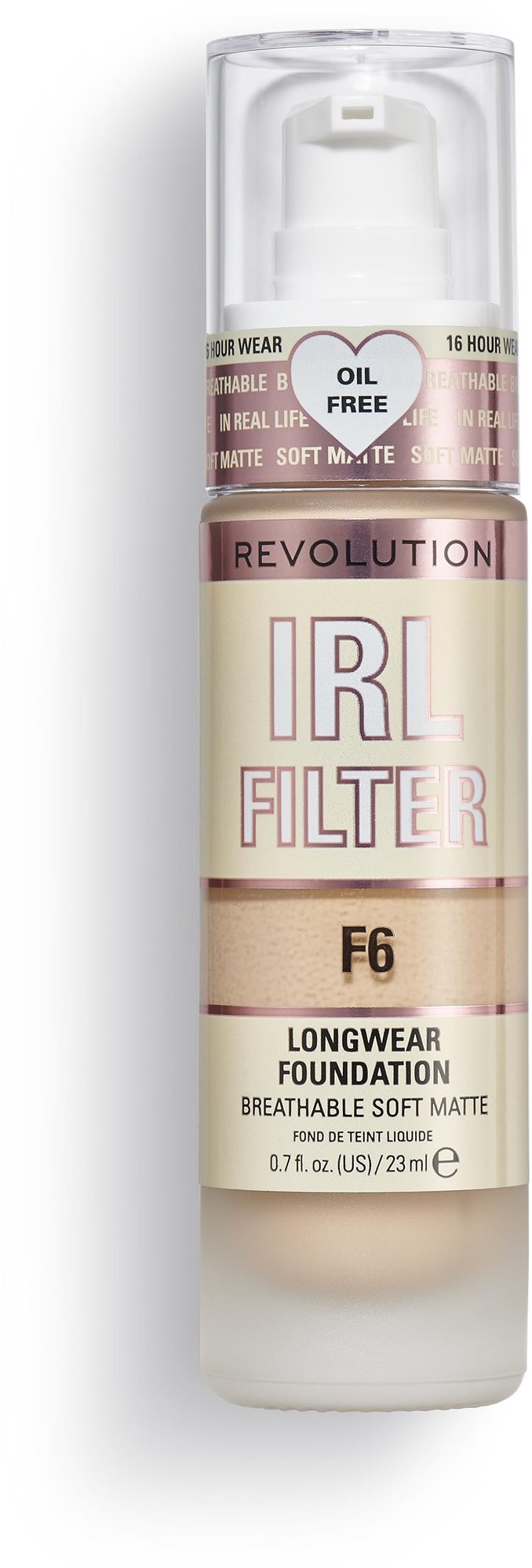 REVOLUTION IRL Filter Longwear Foundation F6 23 ml Make-up