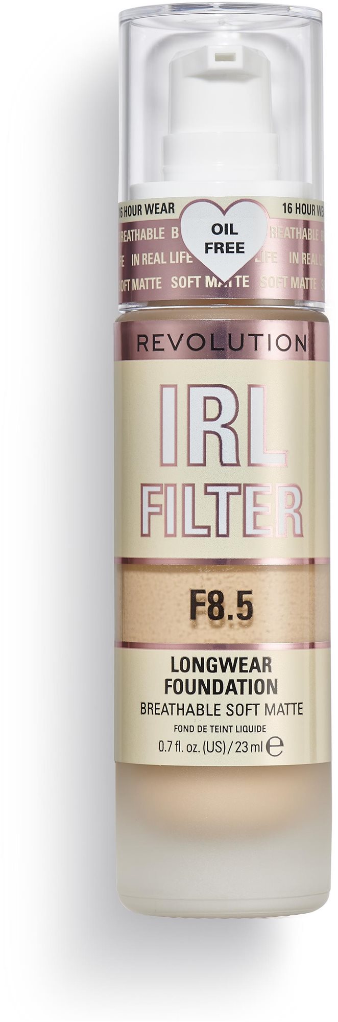REVOLUTION IRL Filter Longwear Foundation F8.5 23 ml Alapozó