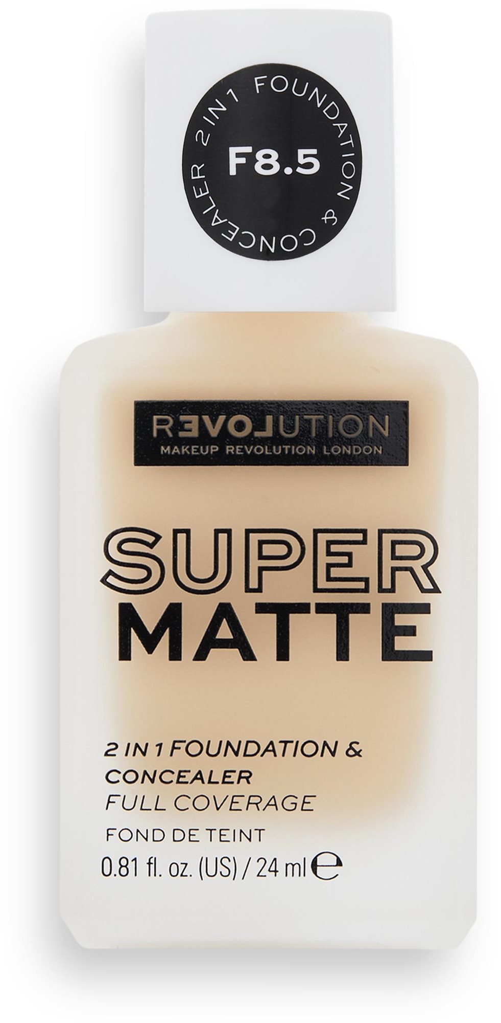 REVOLUTION RELOVE Supermatte Foundation F8.5 24 ml Make-up