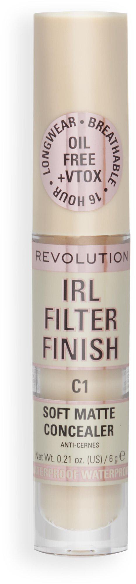 REVOLUTION IRL Filter Finish Concealer C1 6 g Korektor