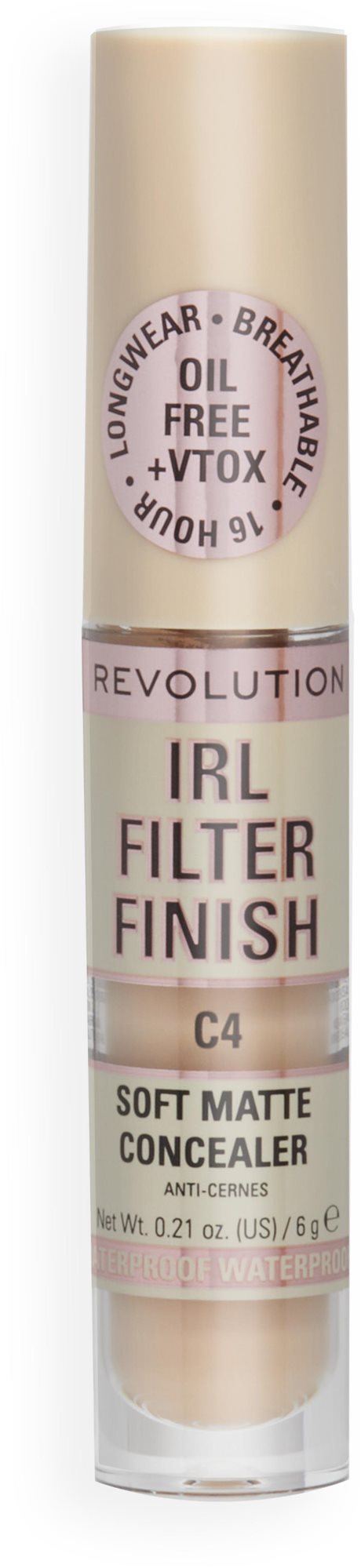 REVOLUTION IRL Filter Finish Concealer C4 6 g Korektor