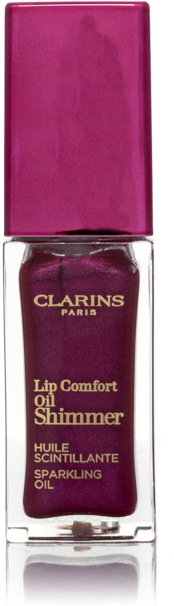 CLARINS Lip Comfort Oil Shimmer 03 Funky Raspberry 7 ml Lesk na pery