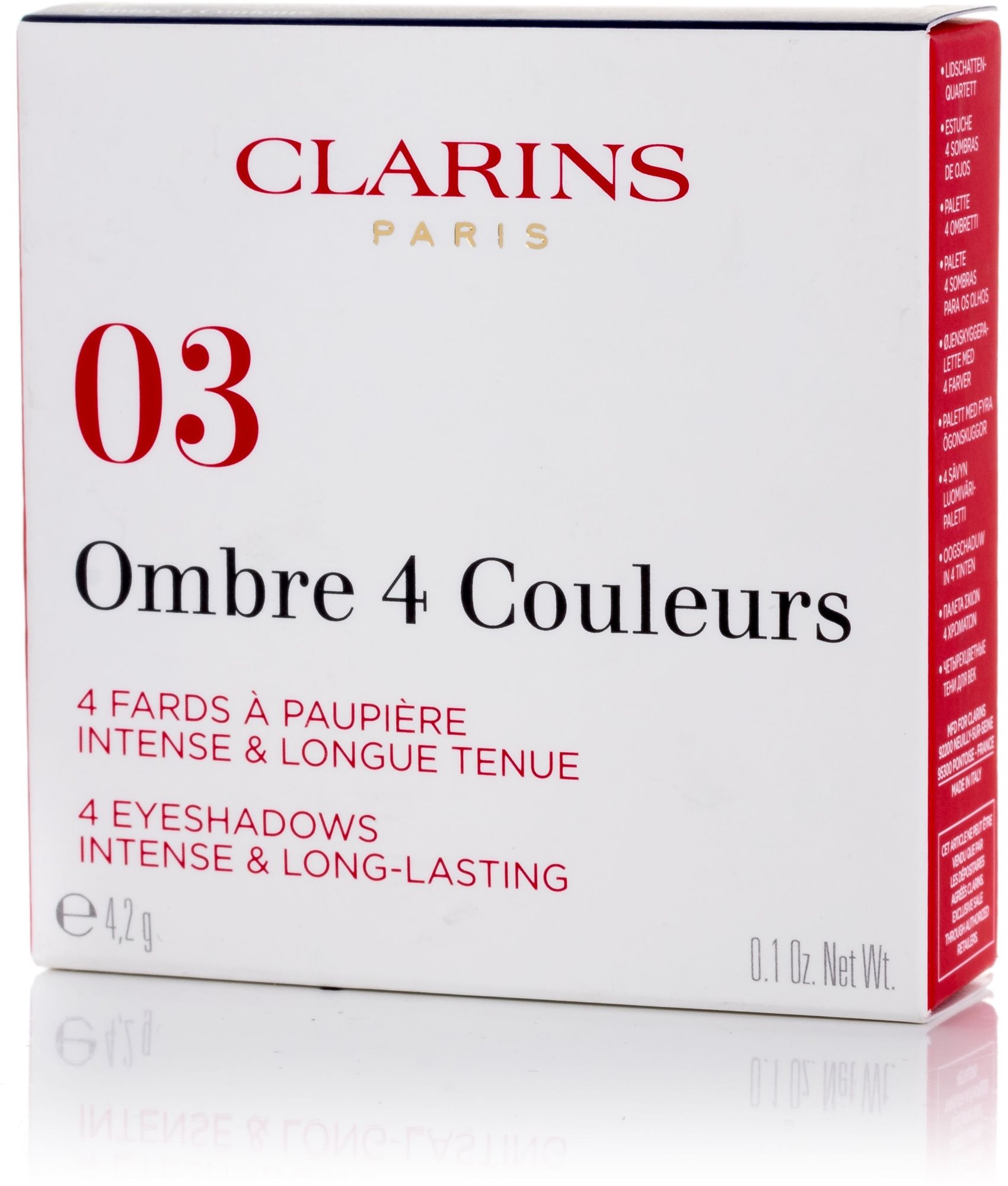 CLARINS Palette Ombre 4 Couleurs 03 Flame Gradation 4,2g Szemfesték...
