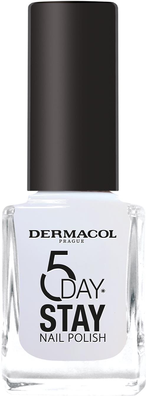 DERMACOL 5 Days Stay No. 56 Artic White 11 ml Körömlakk