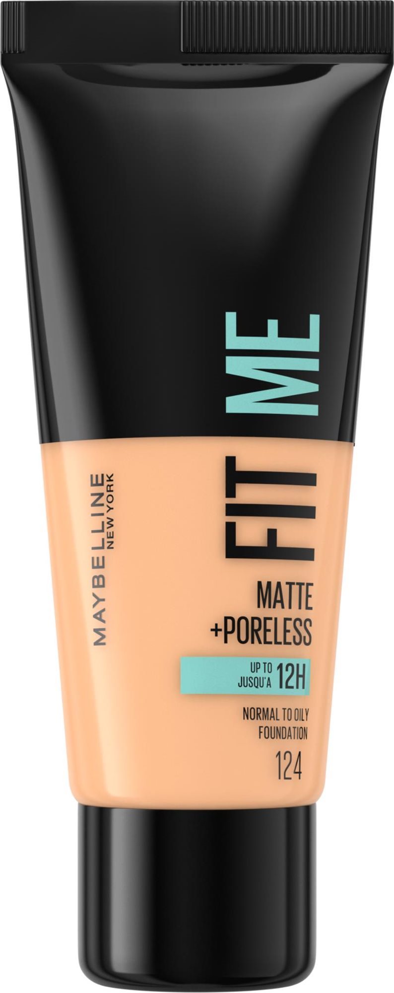 MAYBELLINE NEW YORK Fit Me! Matte + Poreless make-up 124 Soft sand...