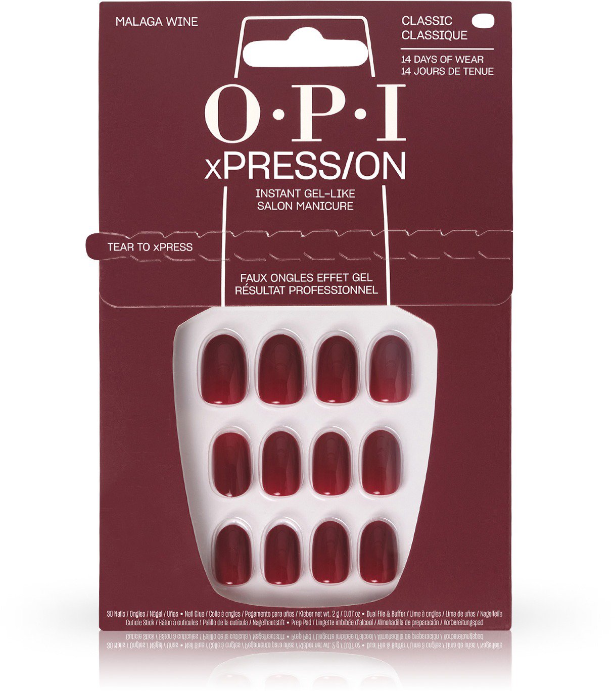 OPI – Instant Gel-Like Salon Manicure – Malaga Wine Umelé nechty