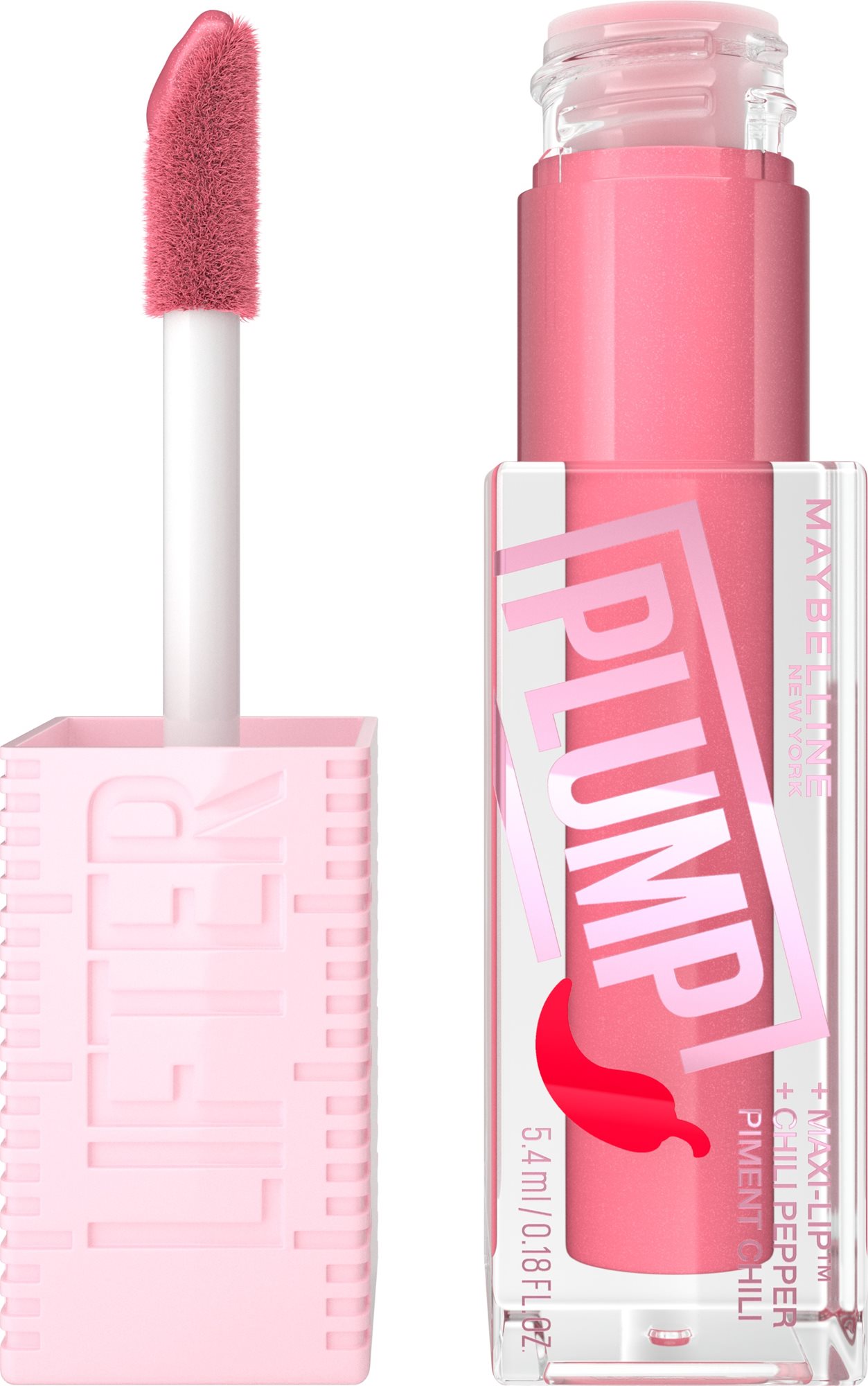 MAYBELLINE NEW YORK Lifter Plump 001 Blush Blaze 5,4 ml Lesk na pery