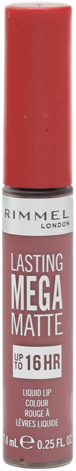 RIMMEL LONDON Lasting Mega Matte 210 Rose & Shine 7,4 ml Rúzs