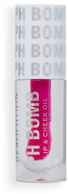 REVOLUTION PH Bomb Lip & Cheek Oil Universal 4,5 ml Lesk na pery