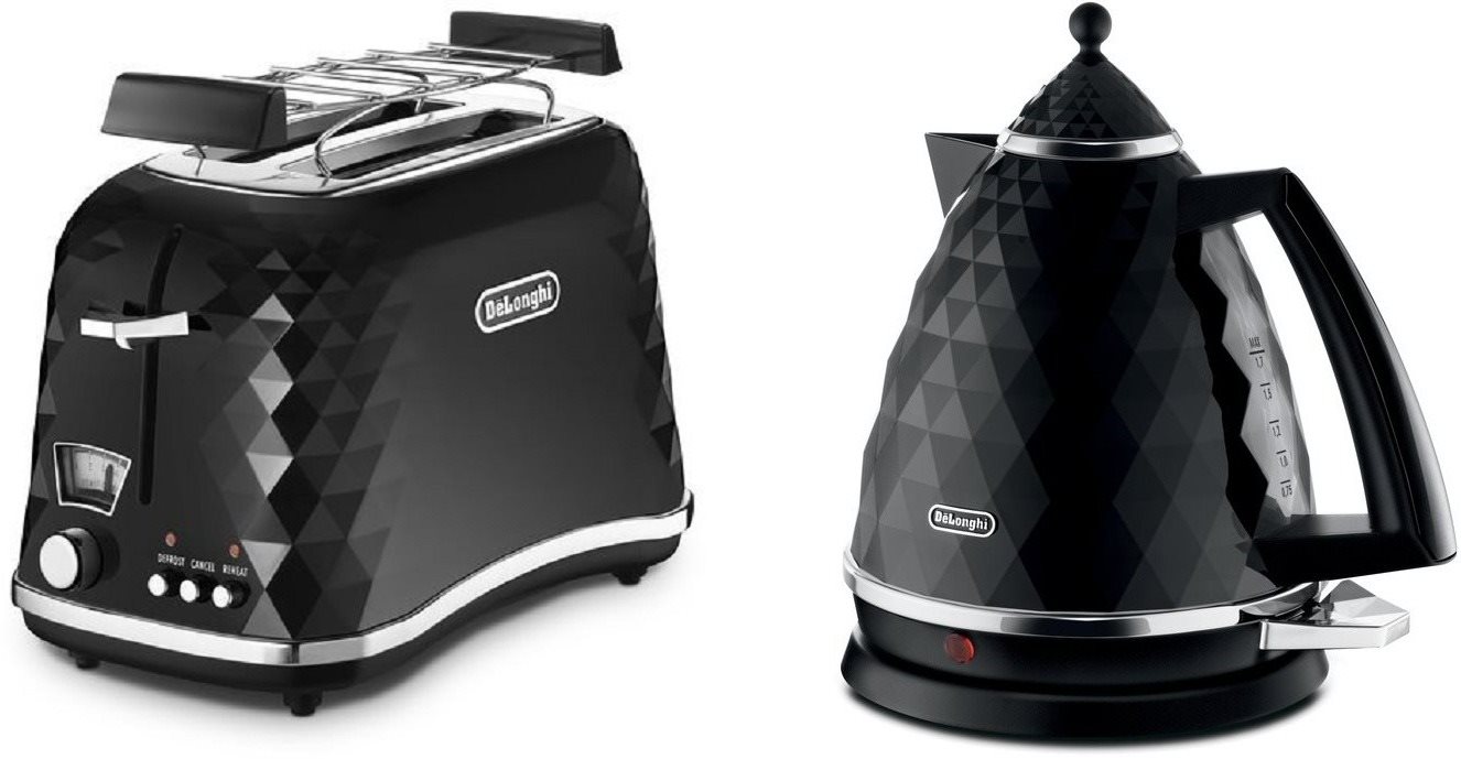 Raňajková kolekcia De'Longhi Brillante - čierna (KBJ2001.BK &...