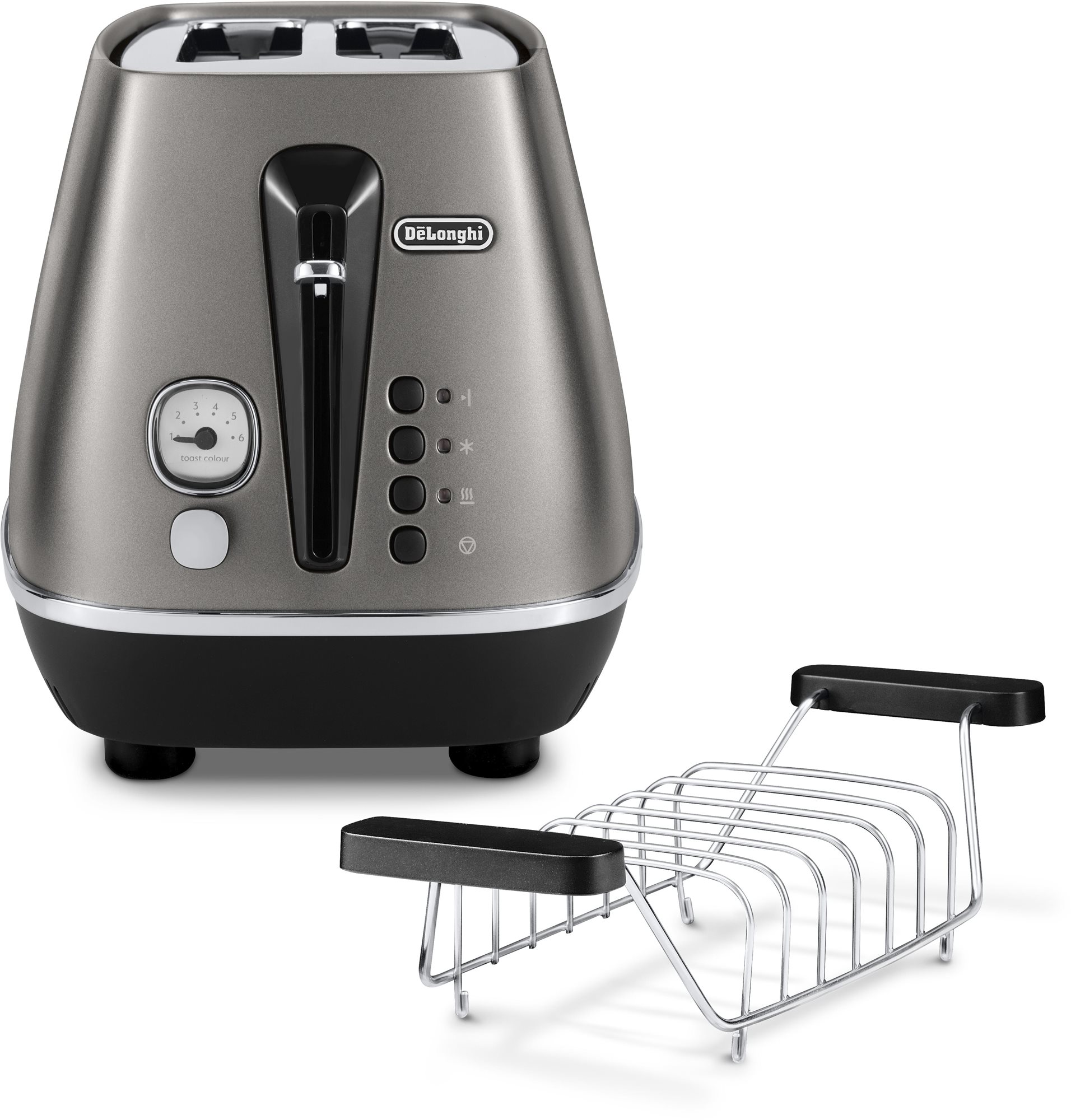 De'Longhi CTIN2103.TB Distinta Titanium Kenyérpirító