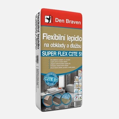 Den Braven Flexibilné lepid.na obkl.a dlažbu 25 kg SUPER FLEX Sypká...