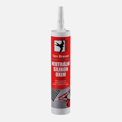Den Braven Neutrálny silikón OXIM  280 ml biely RL Silikón