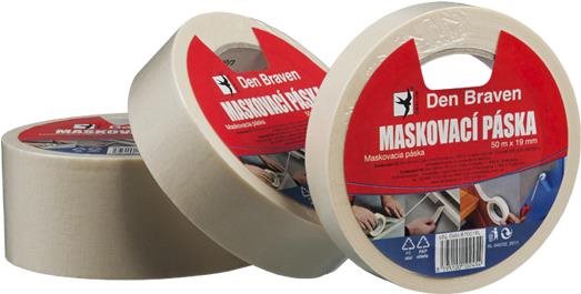Den Braven Maskovacia krepová páska 60 °C 38 mm × 50 m RL...