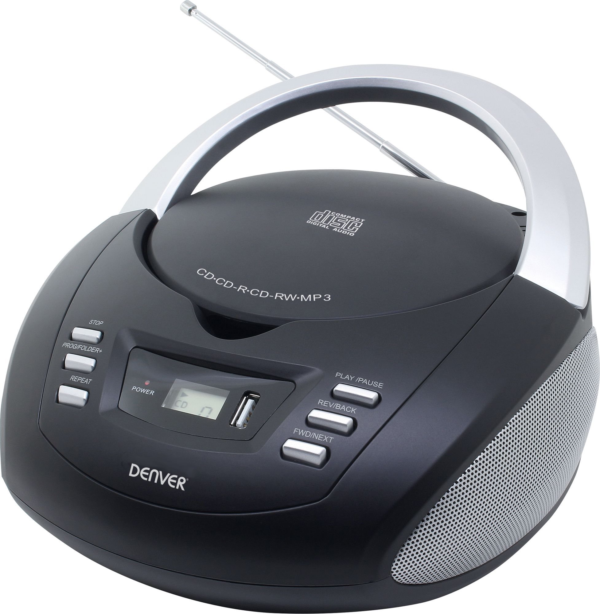 Denver TCU-211 Black Radio Recorder