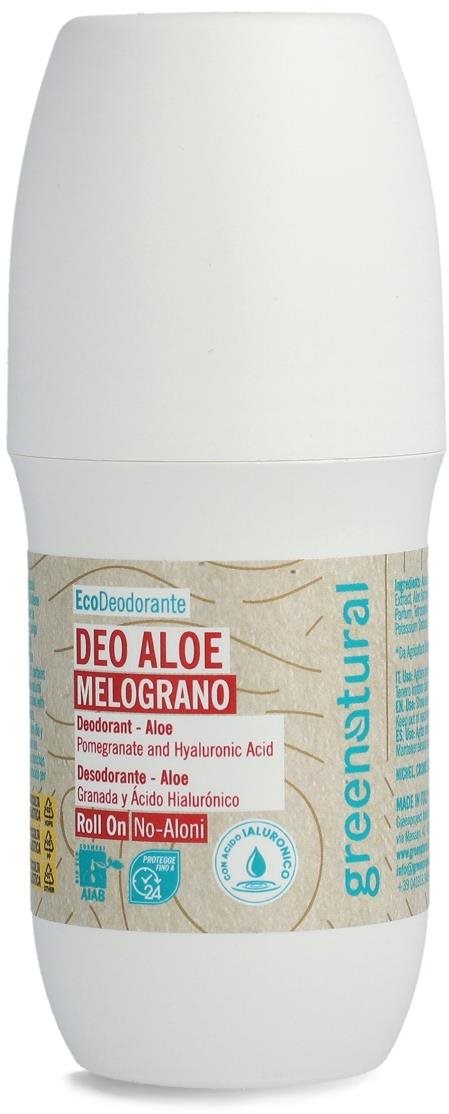 GREENATURAL Minerálny s kyselinou hyalurónovou roll on granátové...