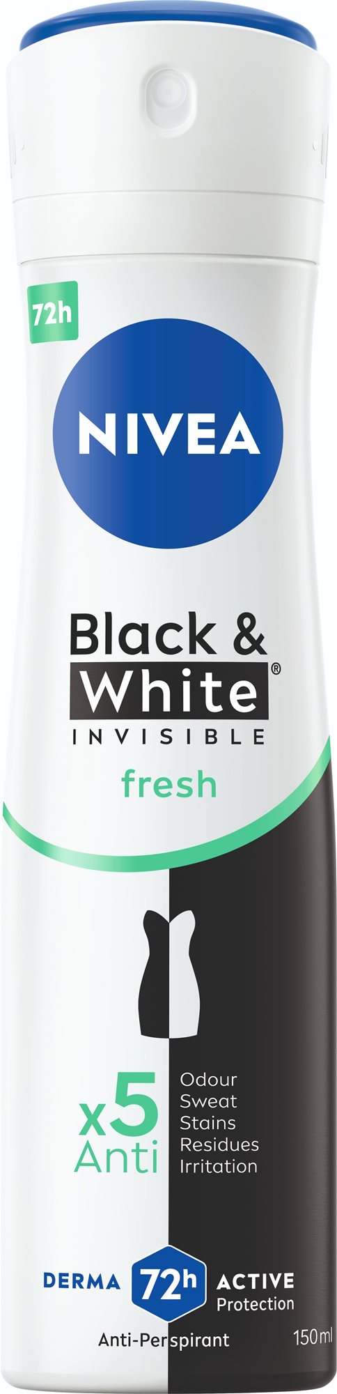 NIVEA Black & White Invisible Fresh 150 ml Antiperspirant