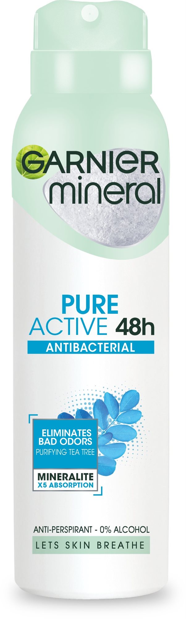 GARNIER Mineral Pure Active Antibacterial Spray Antiperspirant 150...