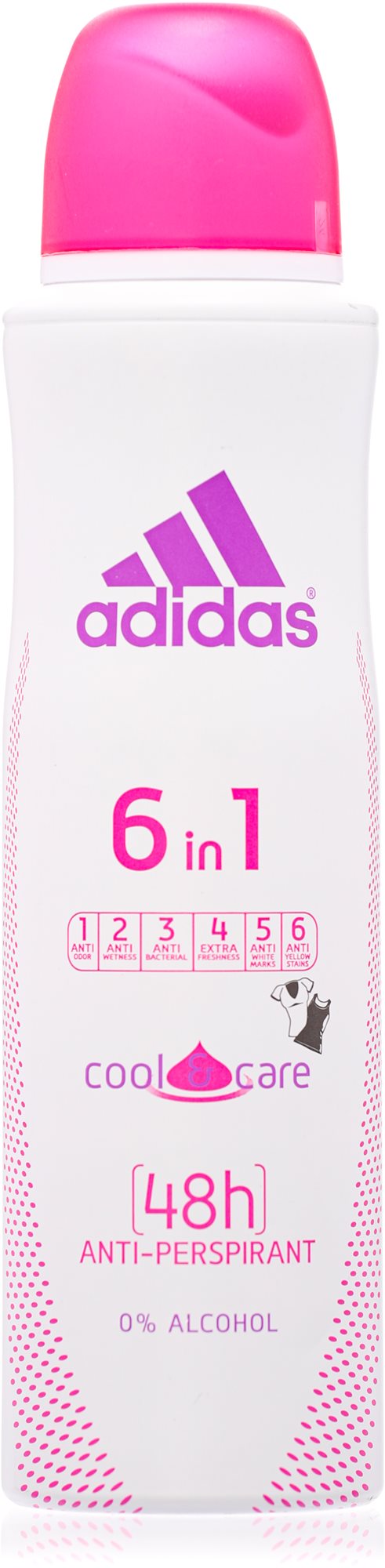 ADIDAS Woman 6 in 1 Cool & Care Sprej 150 ml Antiperspirant