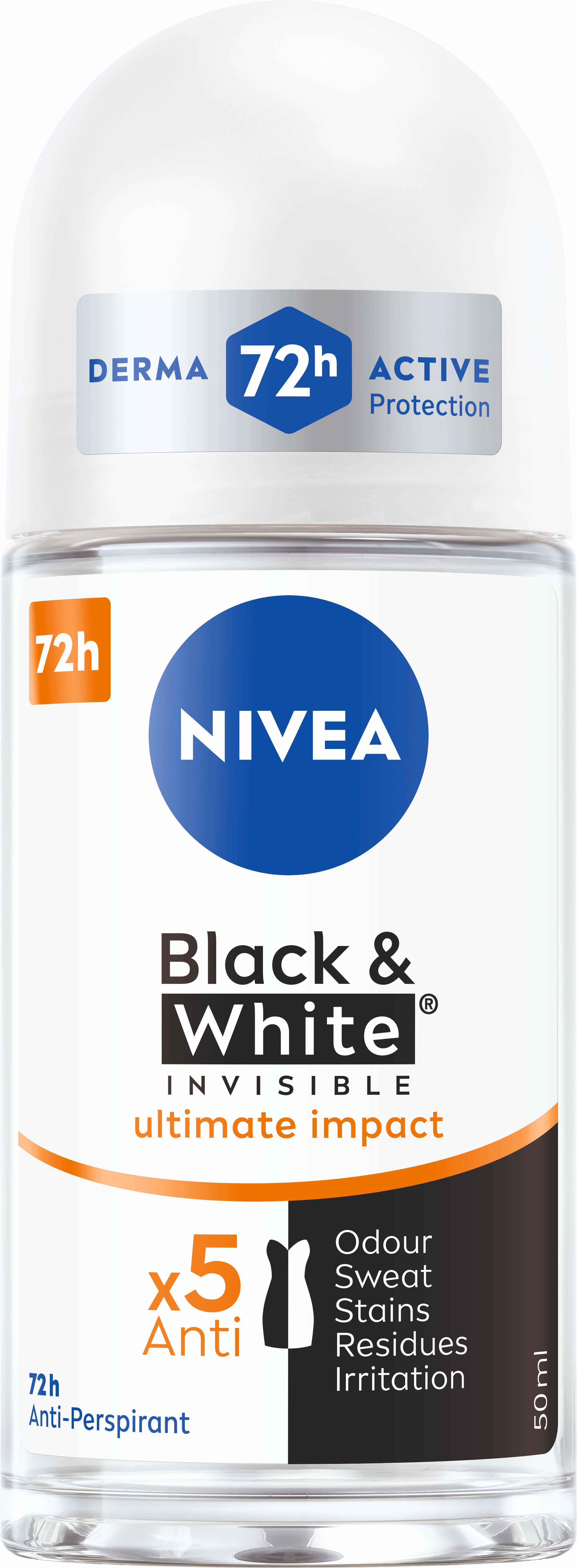 NIVEA Black & White Invisible Ultimate Impact 50 ml Antiperspirant