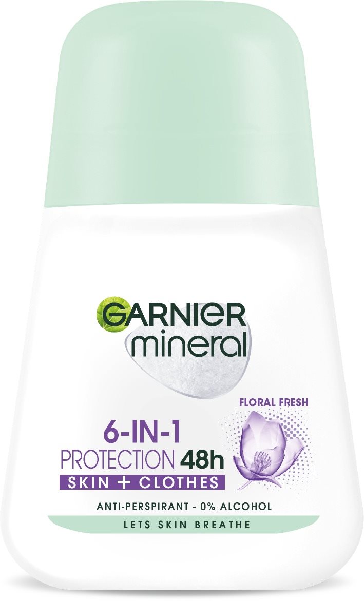 GARNIER Mineral Protection Floral 48H golyós izzadásgátló 50 ml...