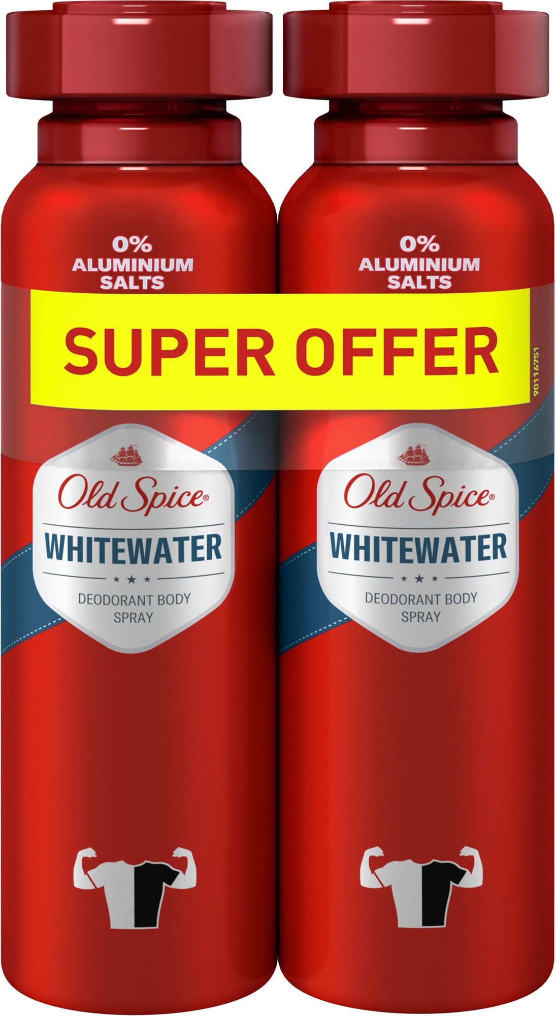 Old spice WhiteWater Dezodorant v spreji 2x150ml Dezodorant