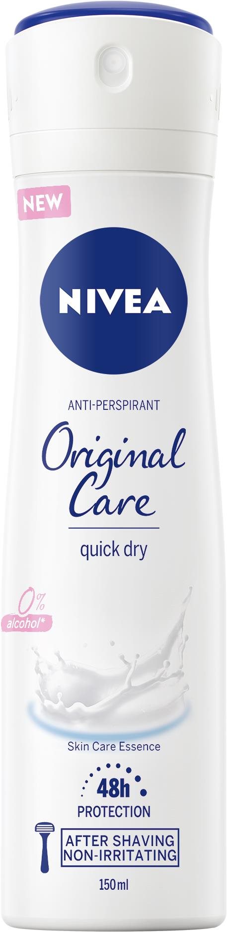 NIVEA Original Care Sprej 150 ml Antiperspirant