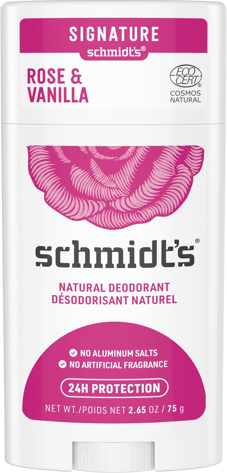 SCHMIDT'S Signature Rózsa + Vanília Dezodor stift 58 ml Dezodor
