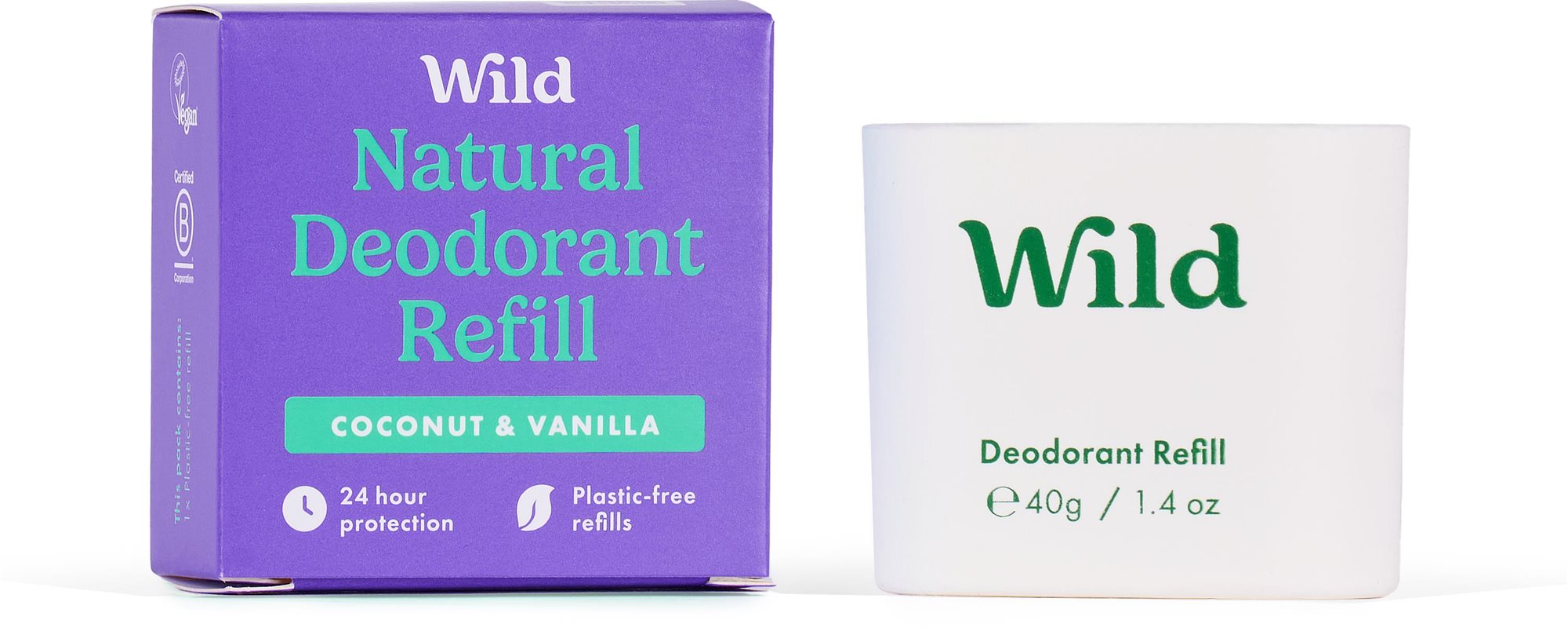 WILD Refill Coconut & Vanilla 40 g Dezodorant