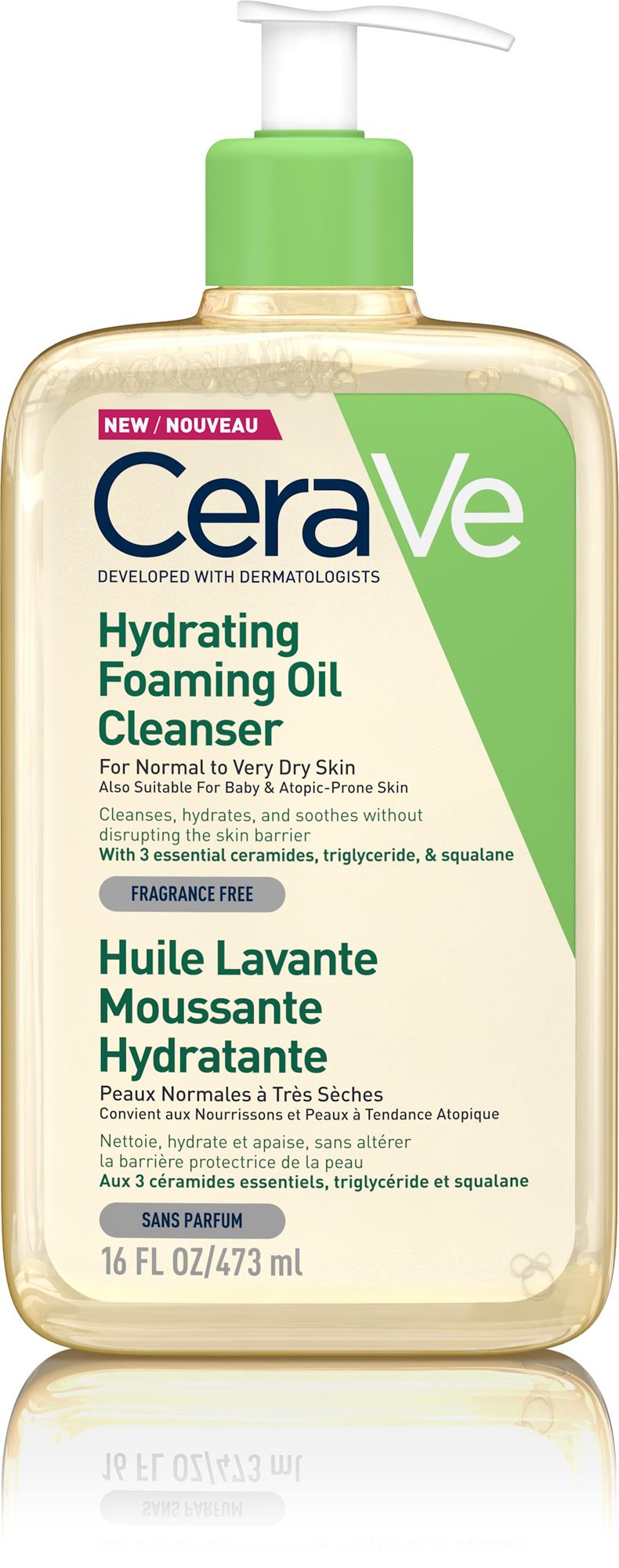 CERAVE Hydratačný čistiaci peniaci olej 473 ml Olej