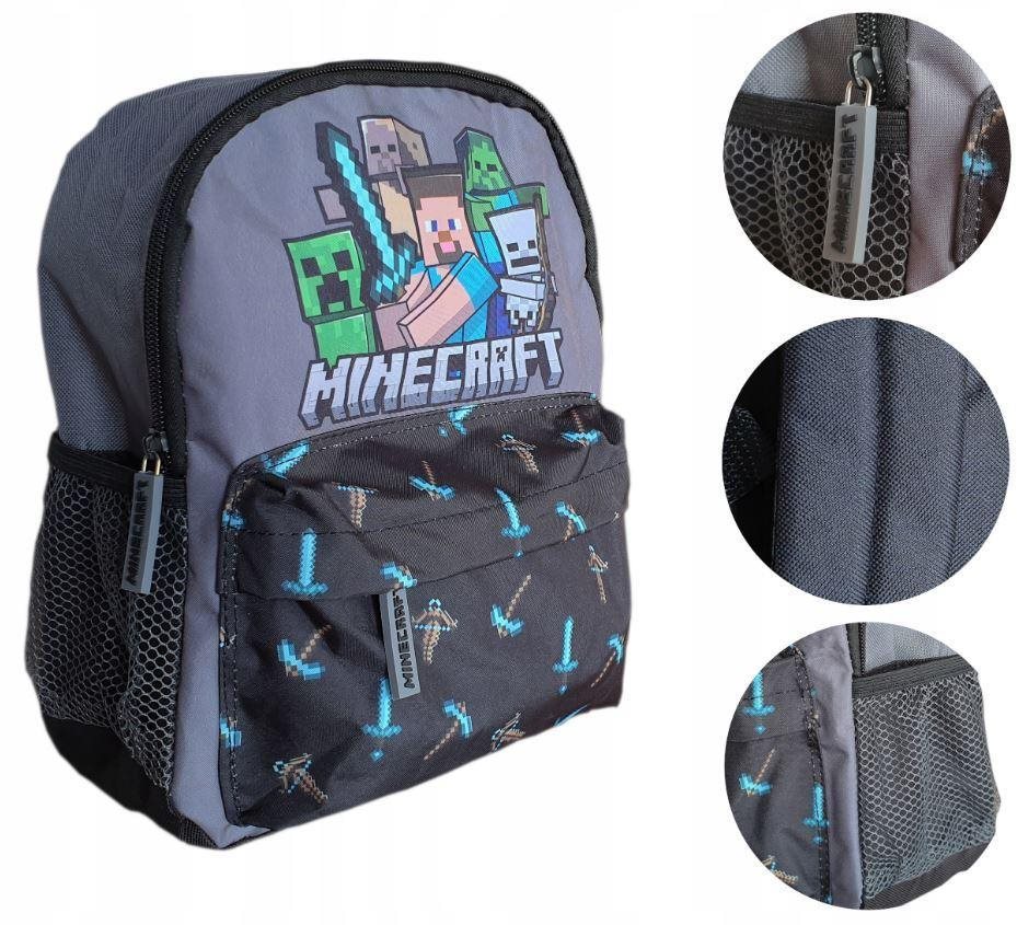 FASHION UK Batoh Minecraft, šedý Dětský batoh