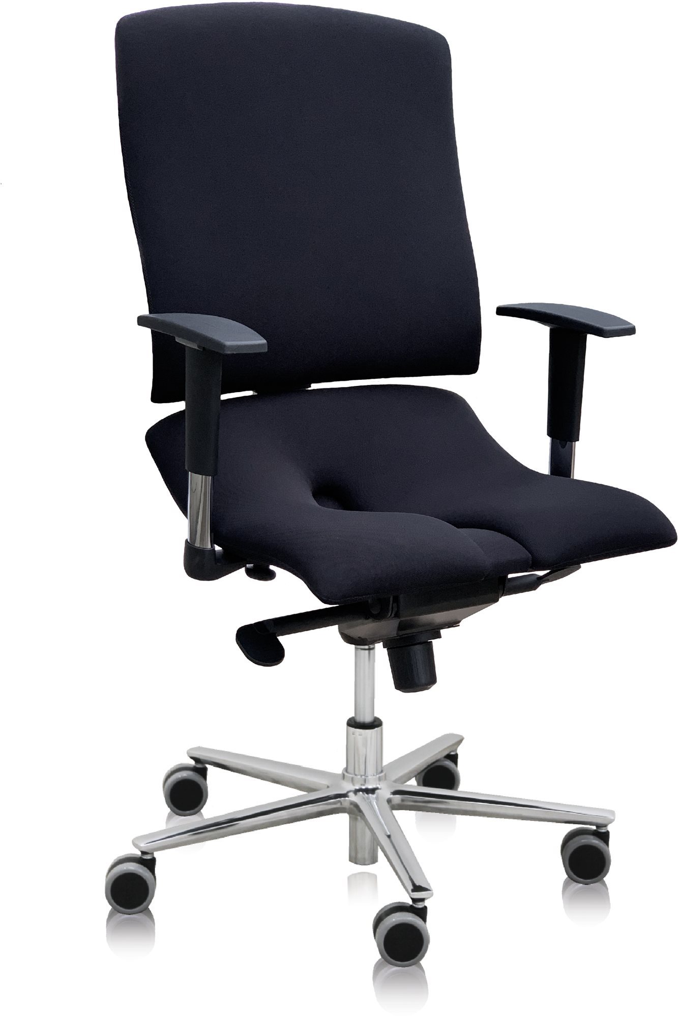 3DE Asana Steel čierna Kancelárska stolička