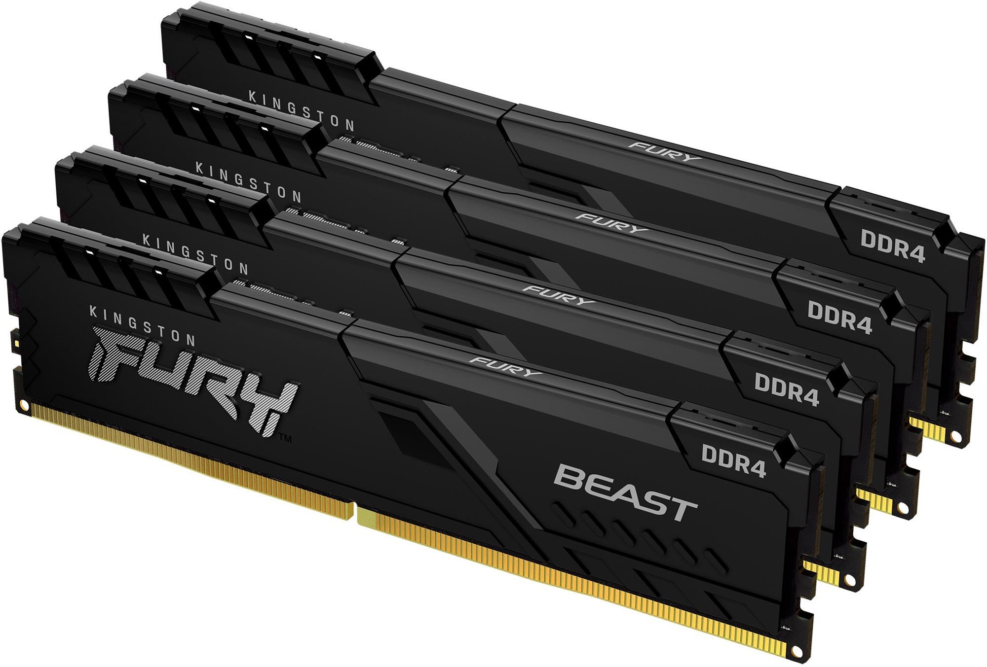 Kingston FURY 128GB KIT DDR4 3200MHz CL16 Beast Black RAM memória