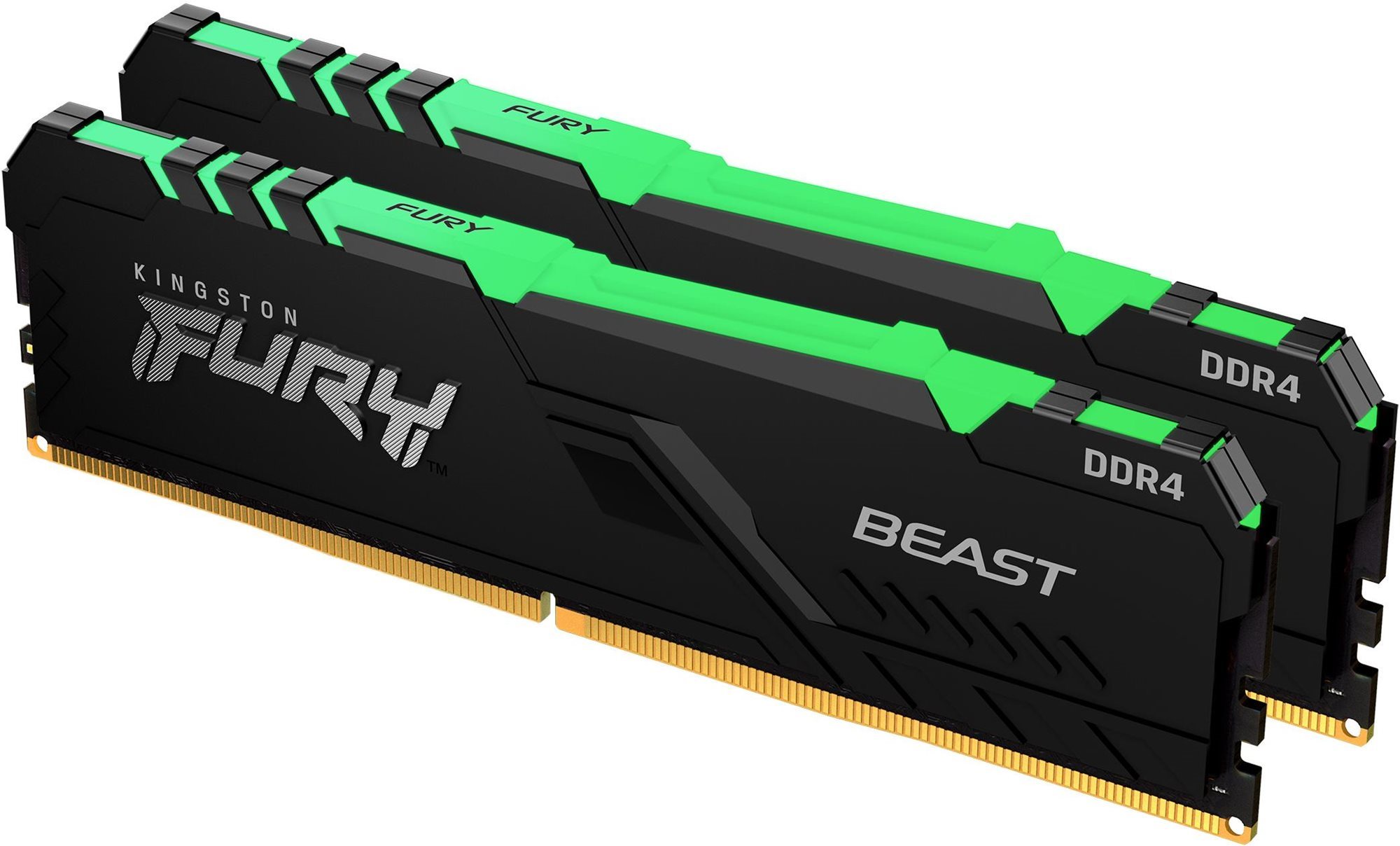 Kingston FURY 32GB KIT DDR4 2666MHz CL16 Beast RGB 1Gx8 Mémoire vive