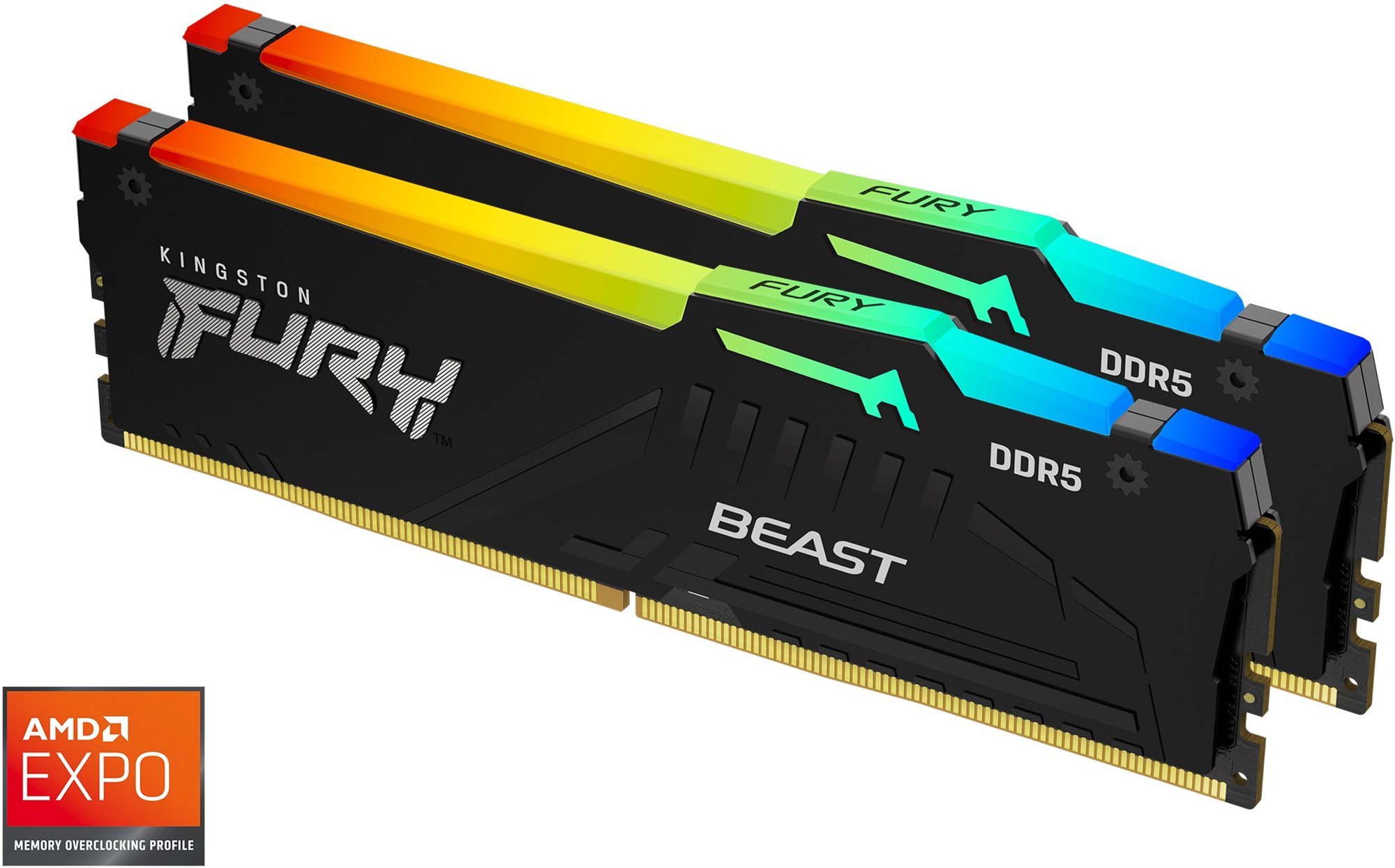 Kingston FURY 32GB KIT DDR5 5600MHz CL36 Beast Black RGB EXPO...