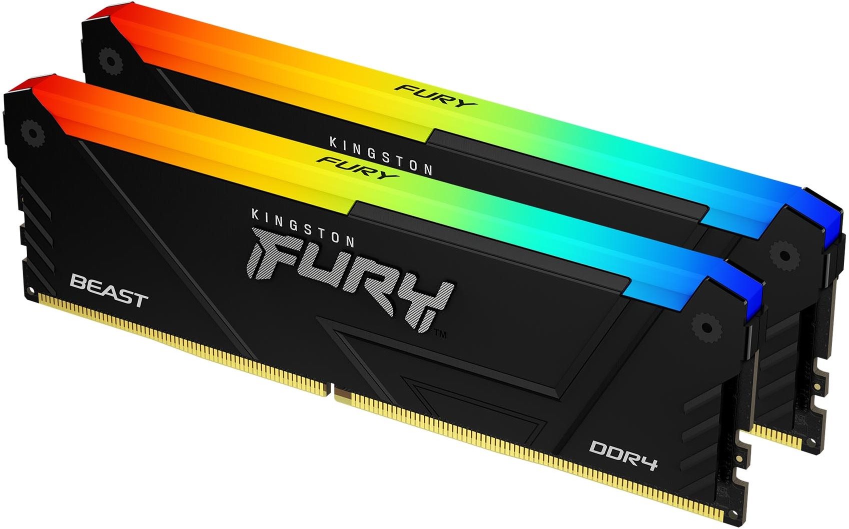 Kingston FURY 64GB KIT DDR4 3600MHz CL18 Beast Black RGB...