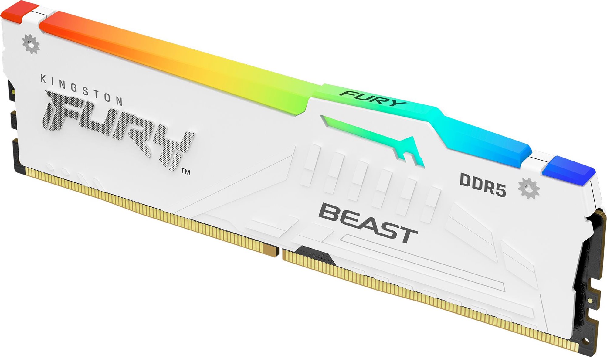 Kingston FURY 32GB DDR5 6000MHz CL36 Beast White RGB EXPO RAM memória