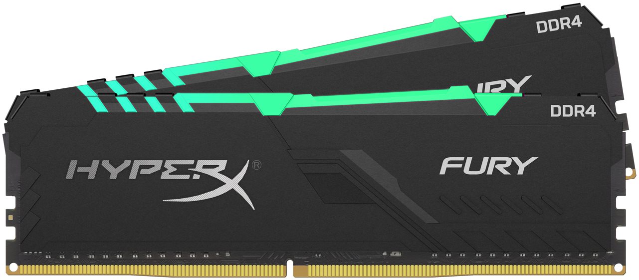 HyperX 32GB KIT DDR4 3600MHz CL18 FURY RGB Series RAM memória